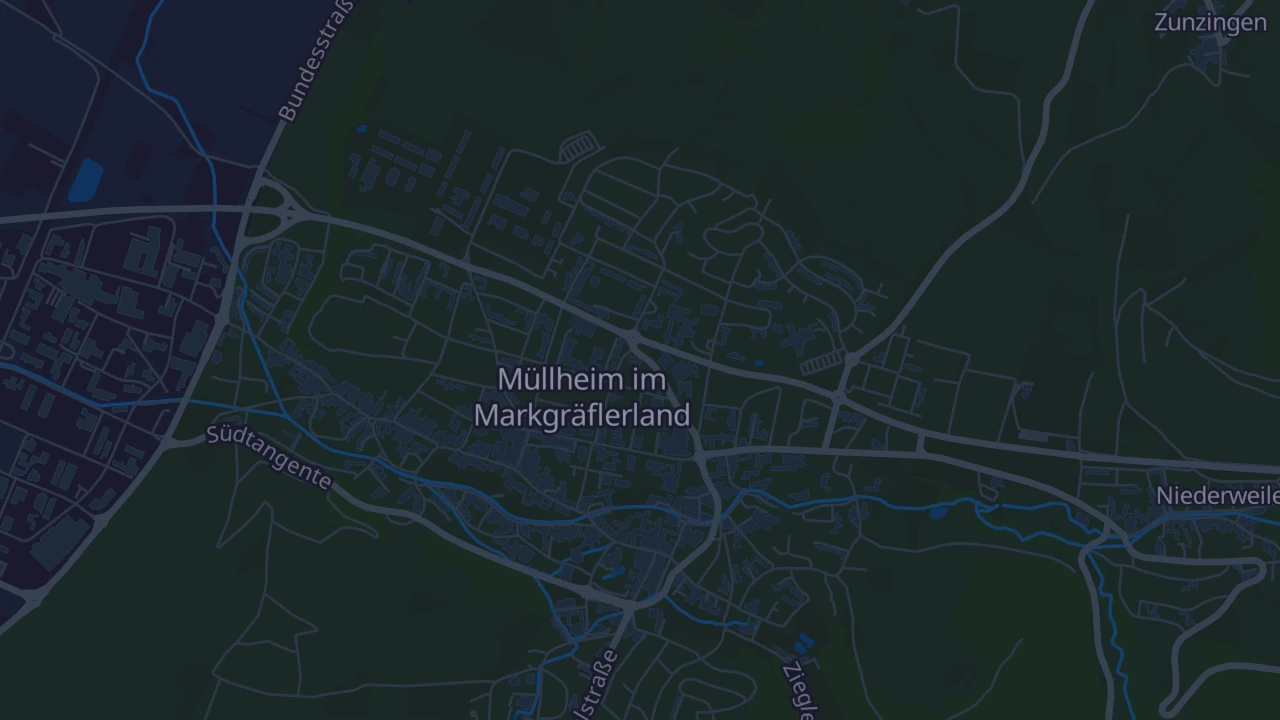 Karte von Müllheim im Markgräflerland