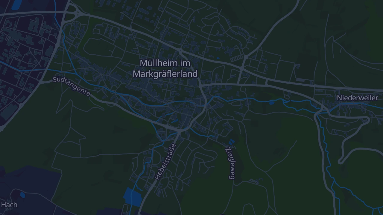 Karte von Müllheim im Markgräflerland
