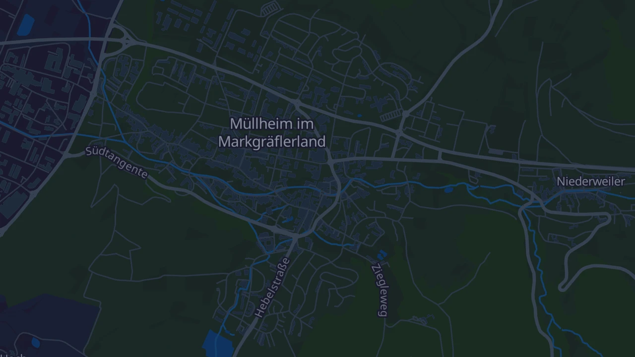 Karte von Müllheim im Markgräflerland