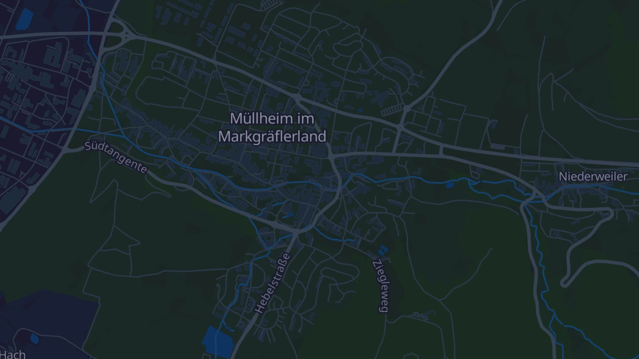 Karte von Müllheim im Markgräflerland