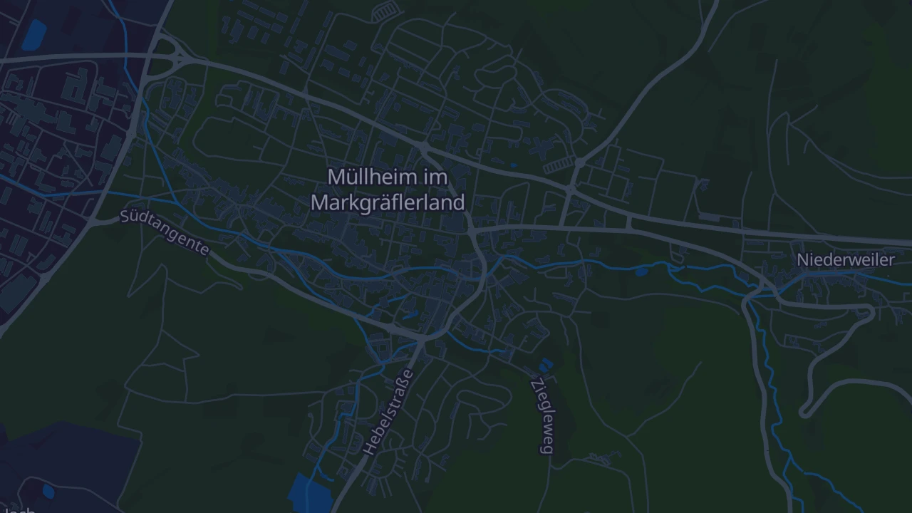 Karte von Müllheim im Markgräflerland