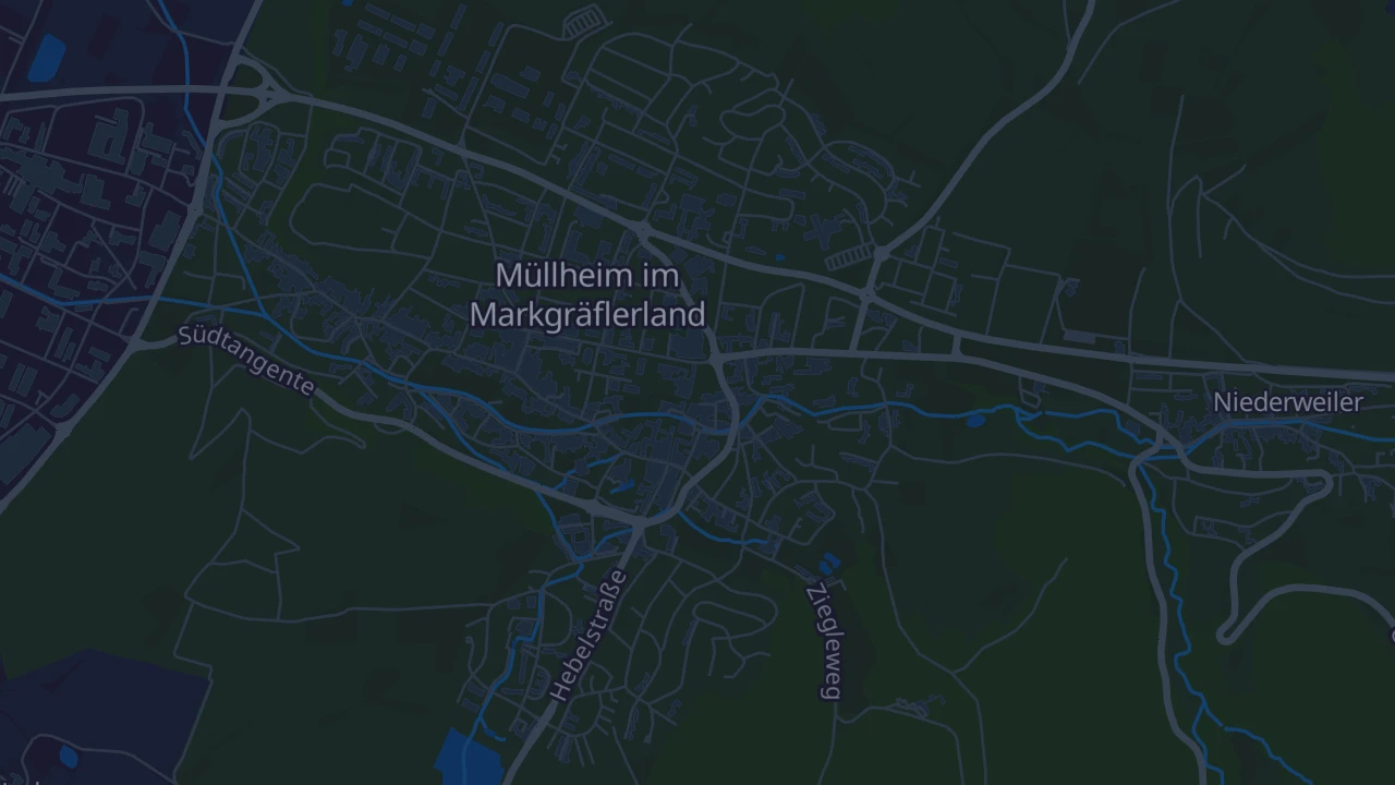 Karte von Müllheim im Markgräflerland