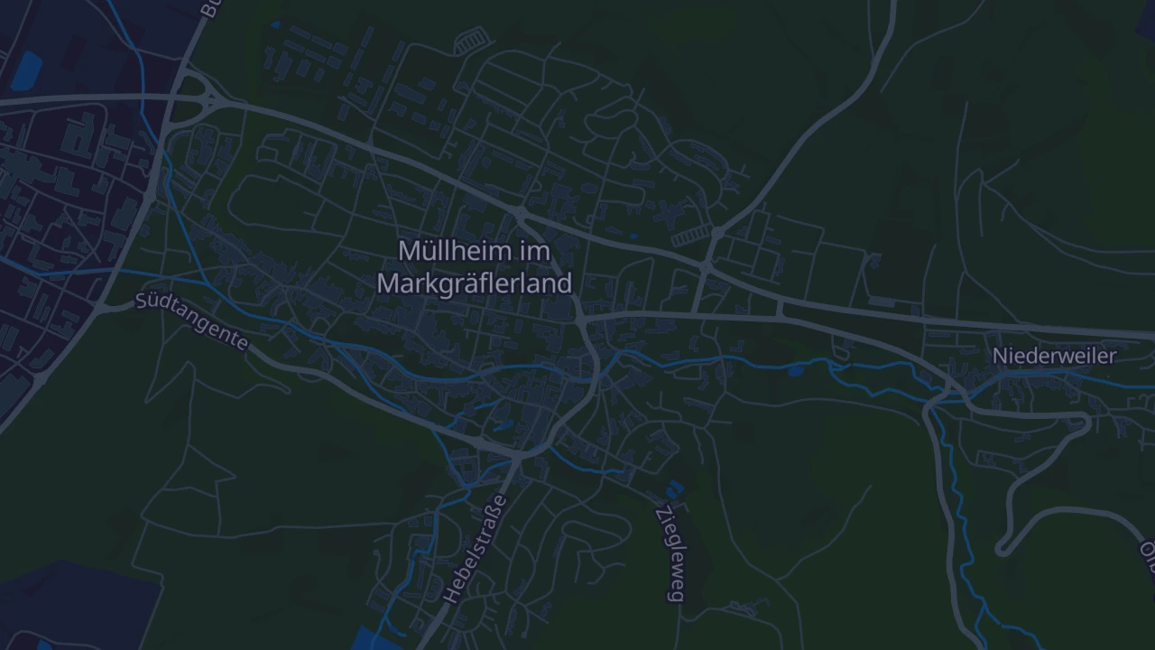 Karte von Müllheim im Markgräflerland
