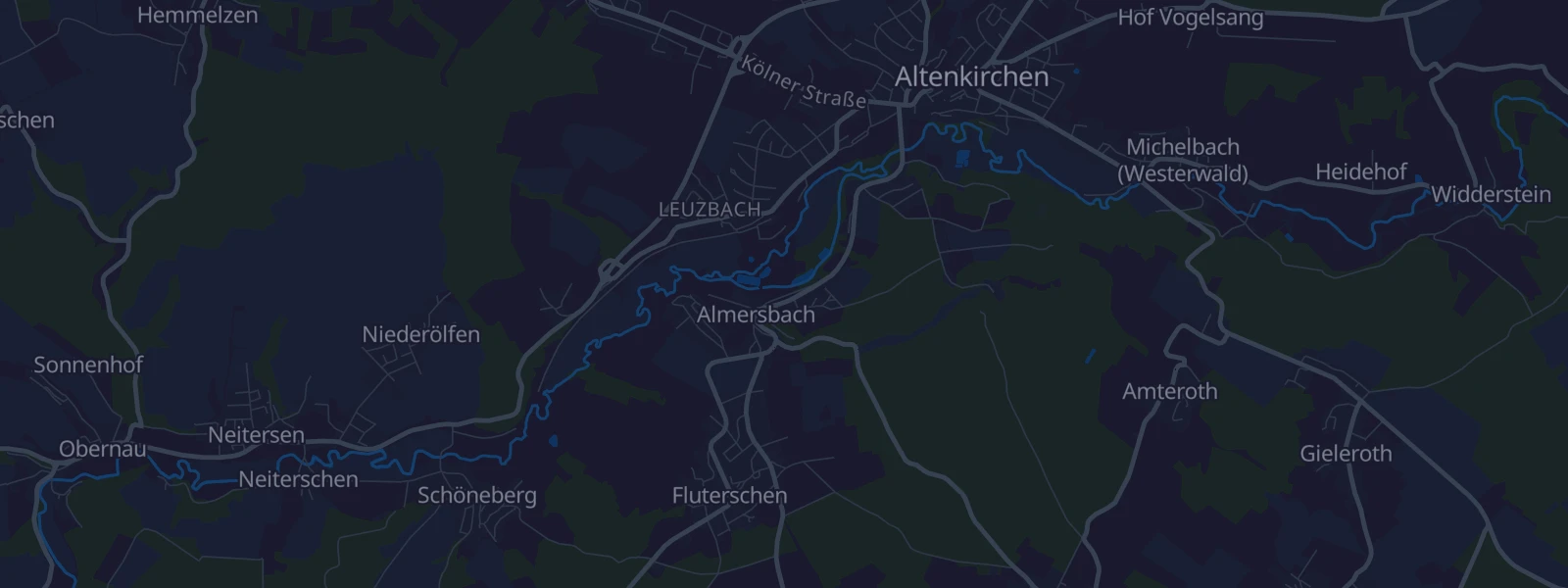 Karte von Almersbach