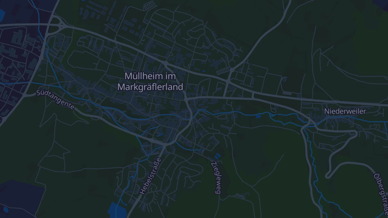 Karte von Müllheim im Markgräflerland