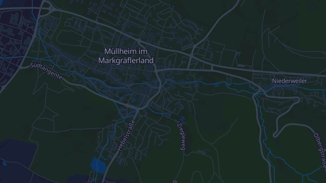 Karte von Müllheim im Markgräflerland