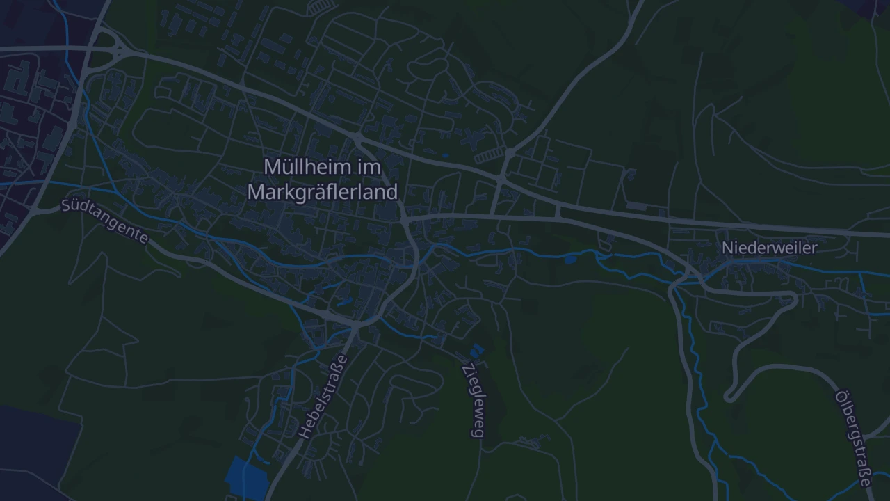 Karte von Müllheim im Markgräflerland