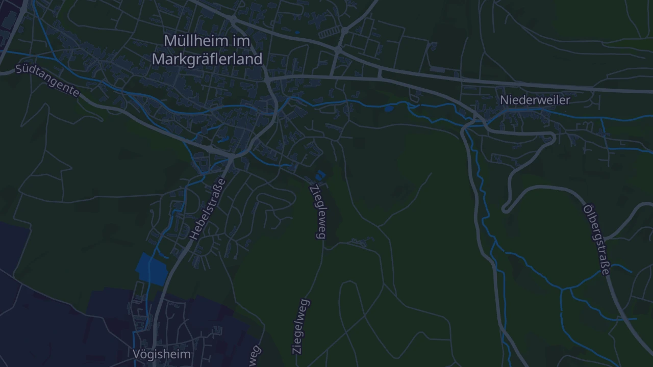 Karte von Müllheim im Markgräflerland