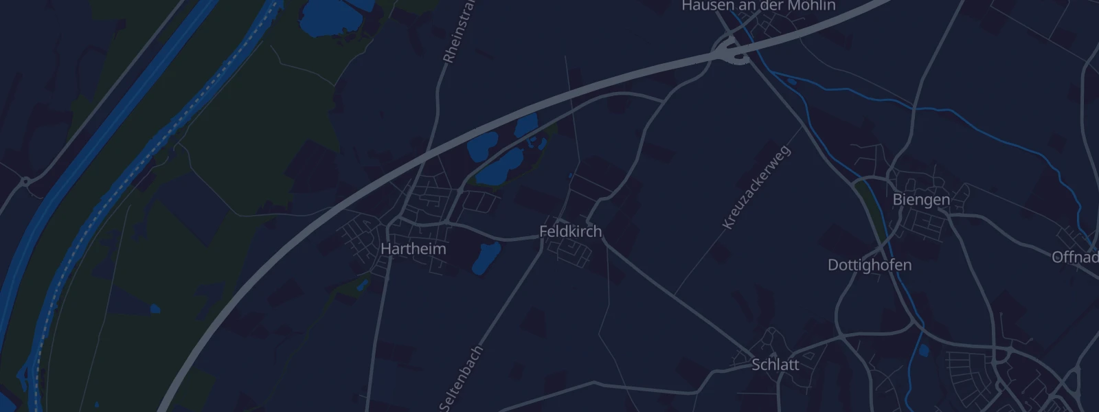 Karte von Hartheim am Rhein