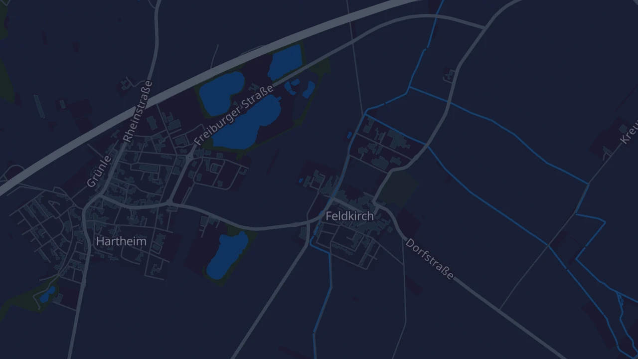 Karte von Hartheim am Rhein