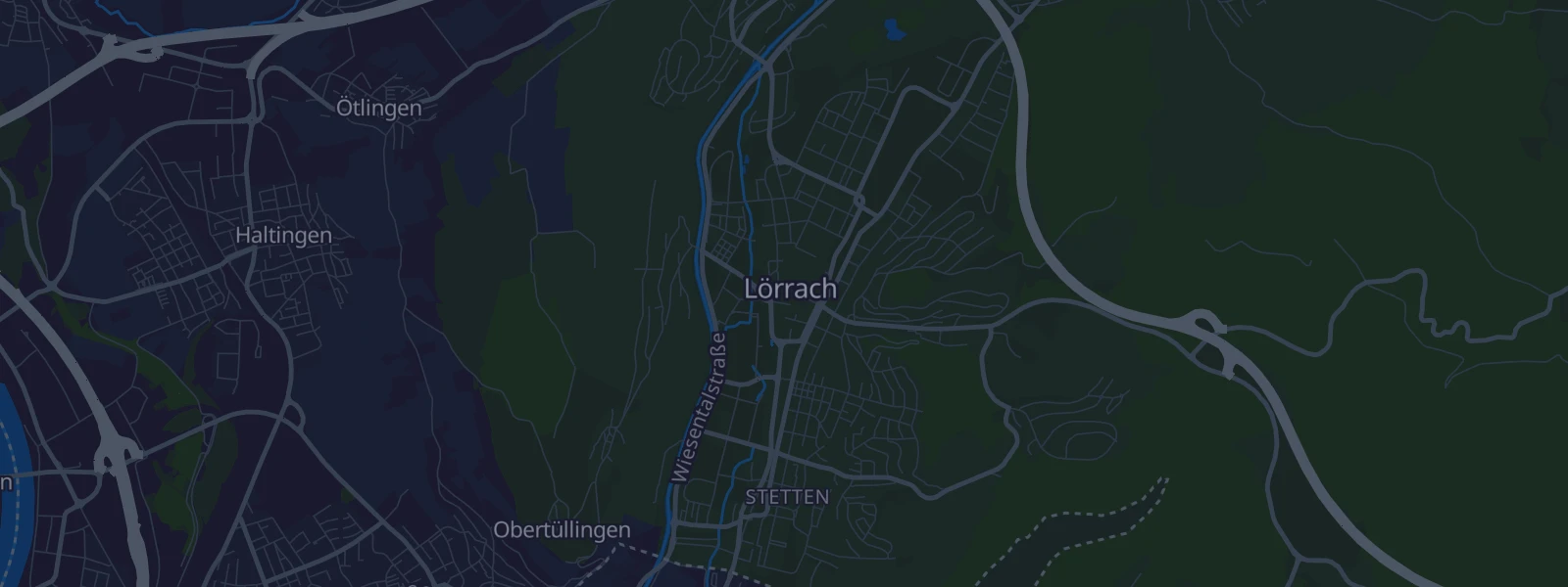 Karte von Lörrach (Kernstadt)