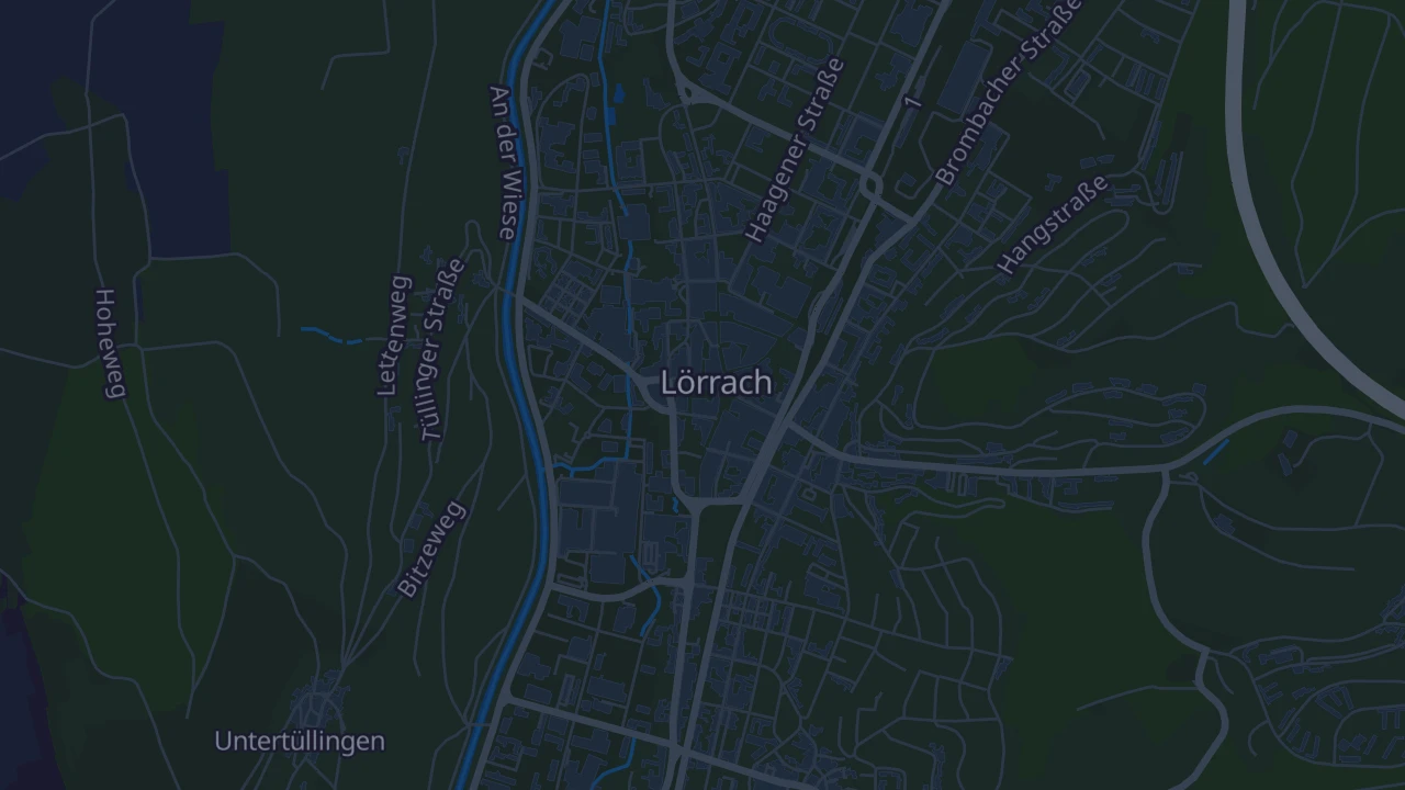 Karte von Lörrach (Kernstadt)