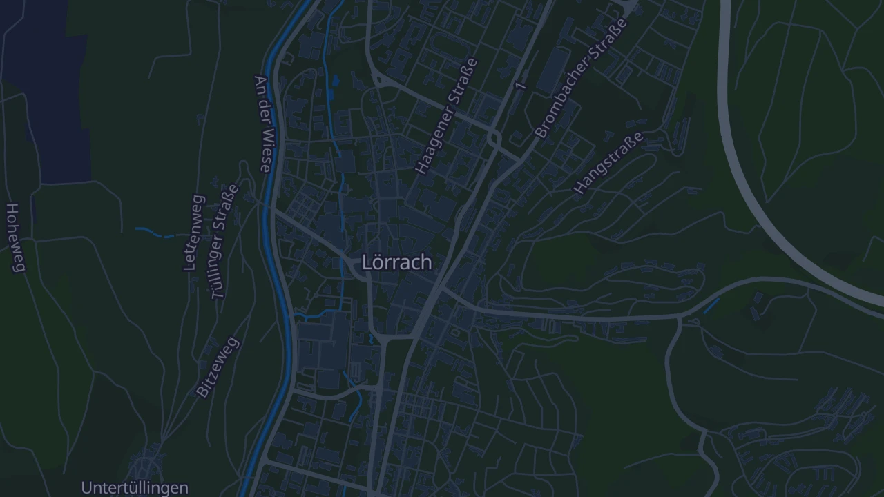 Karte von Lörrach (Kernstadt)