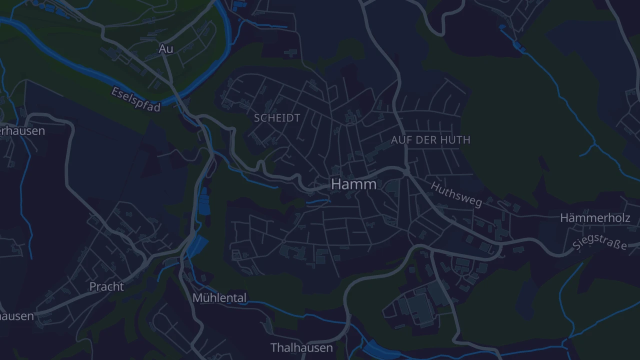 Karte von Hamm (Sieg)