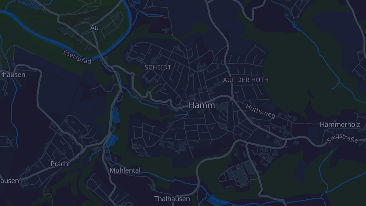 Karte von Hamm (Sieg)