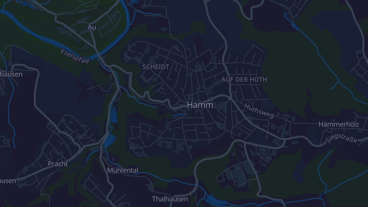 Karte von Hamm (Sieg)