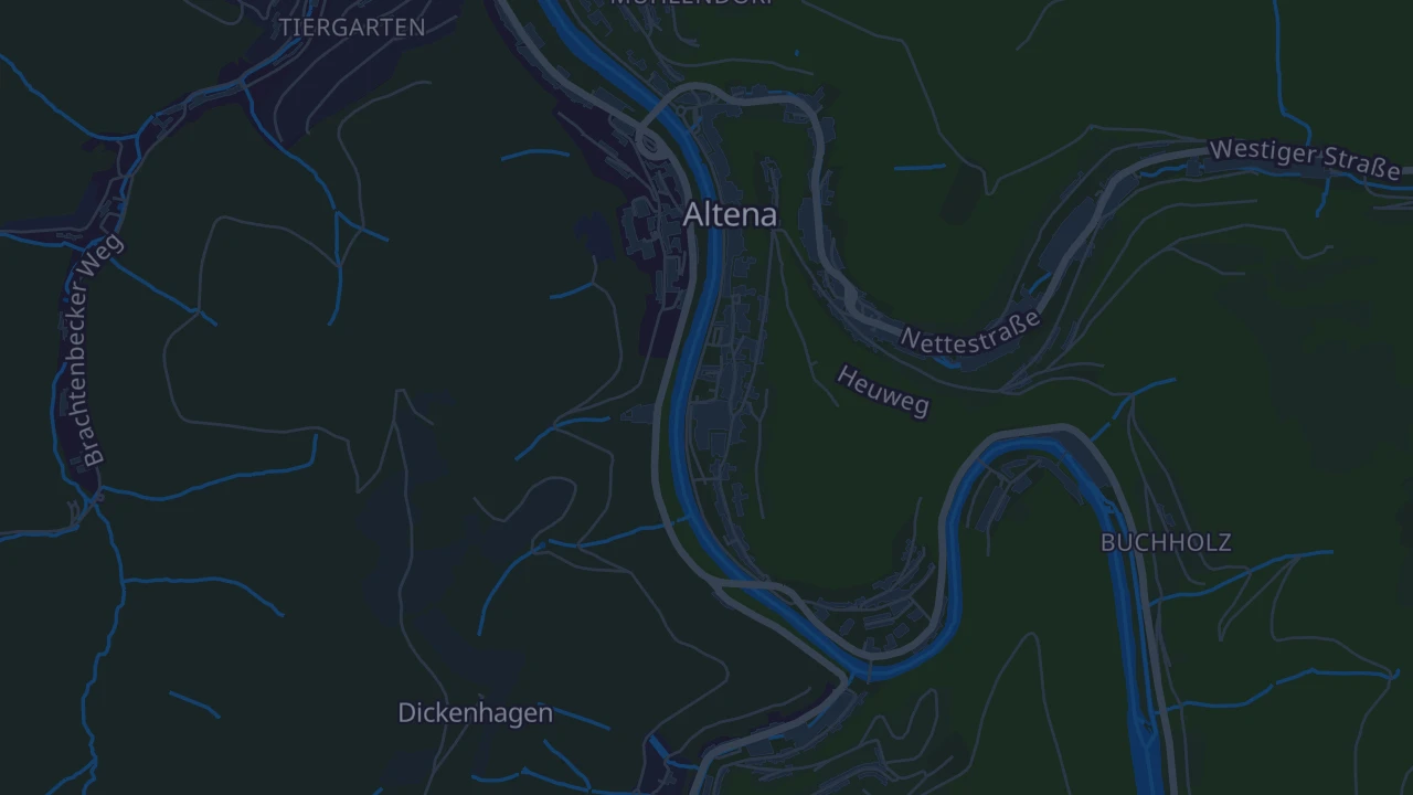 Karte von Altena