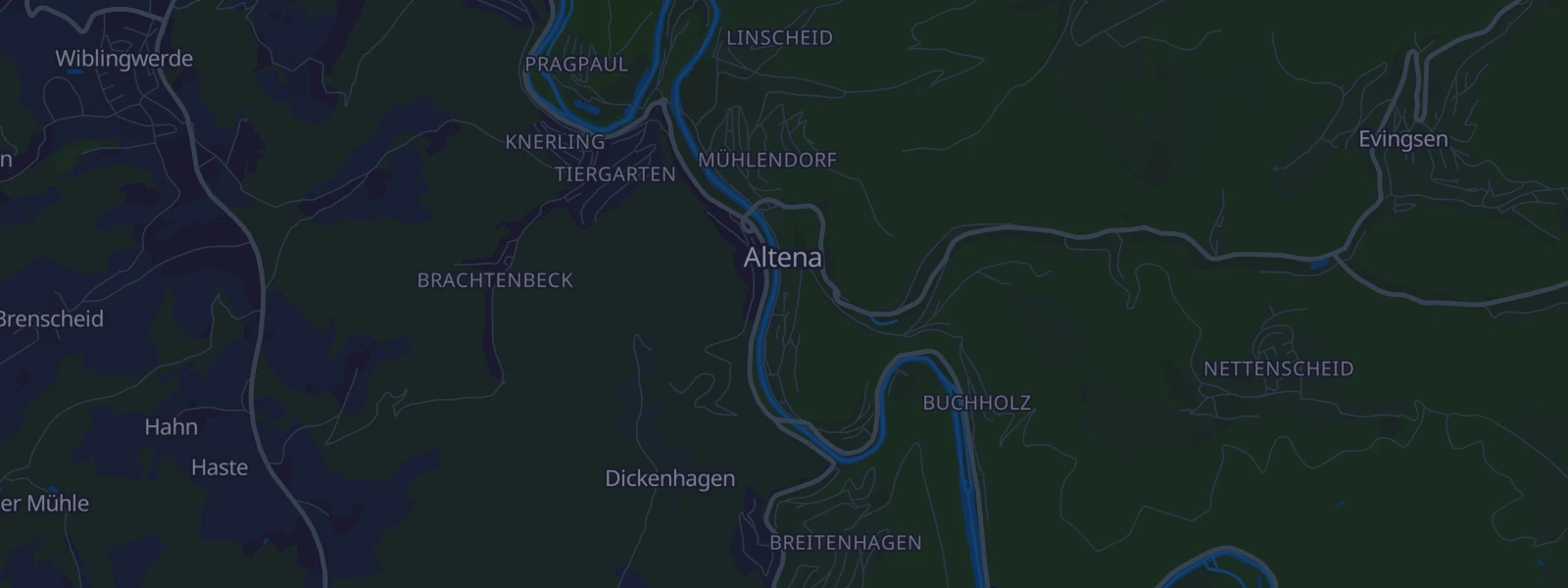 Karte von Altena