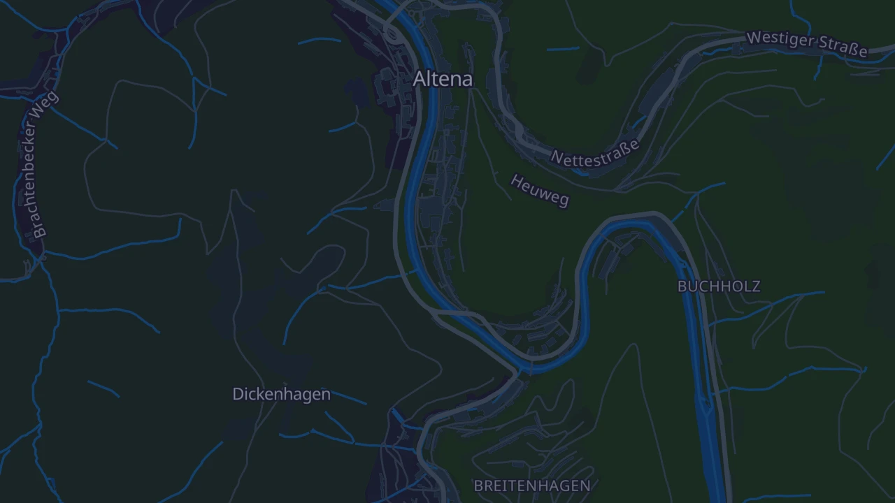 Karte von Altena