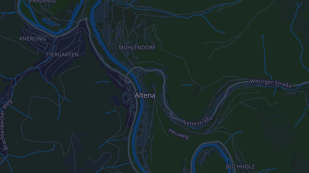 Karte von Altena