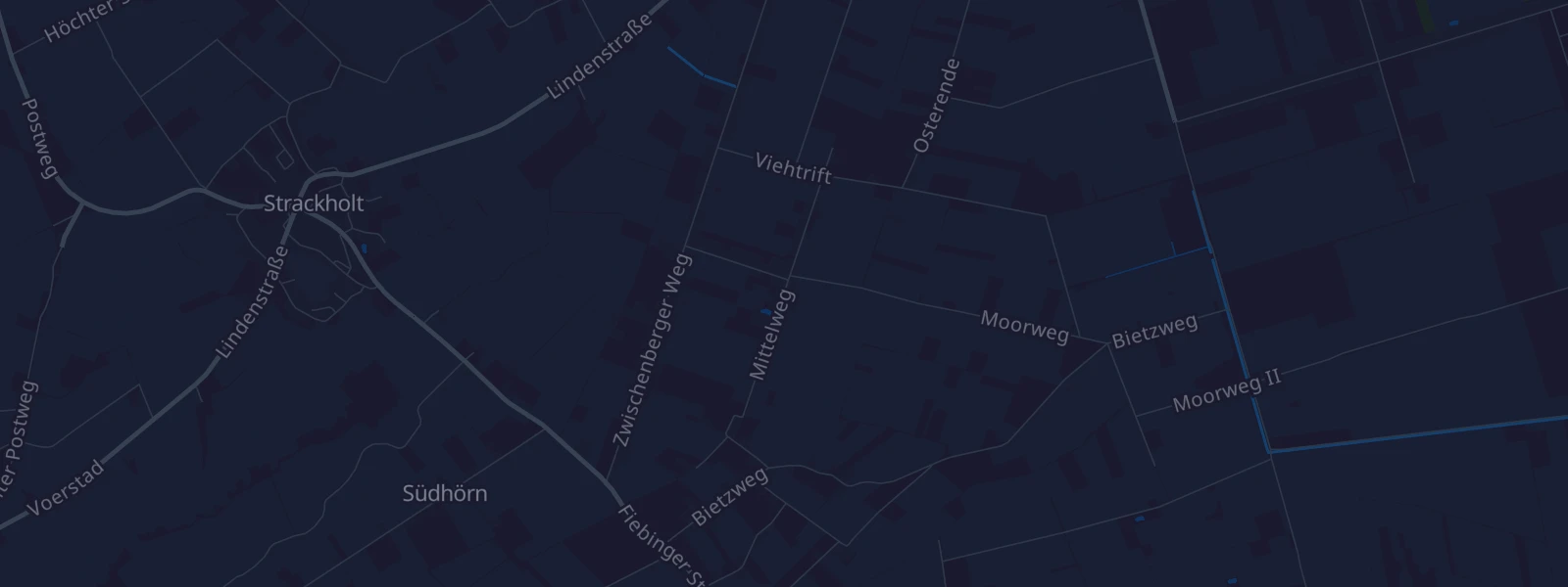 Karte von Wiesmoor Zwischenbergen
