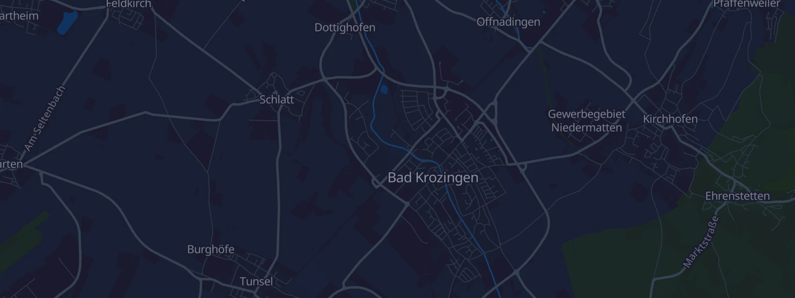 Karte von Bad Krozingen (Kernstadt)