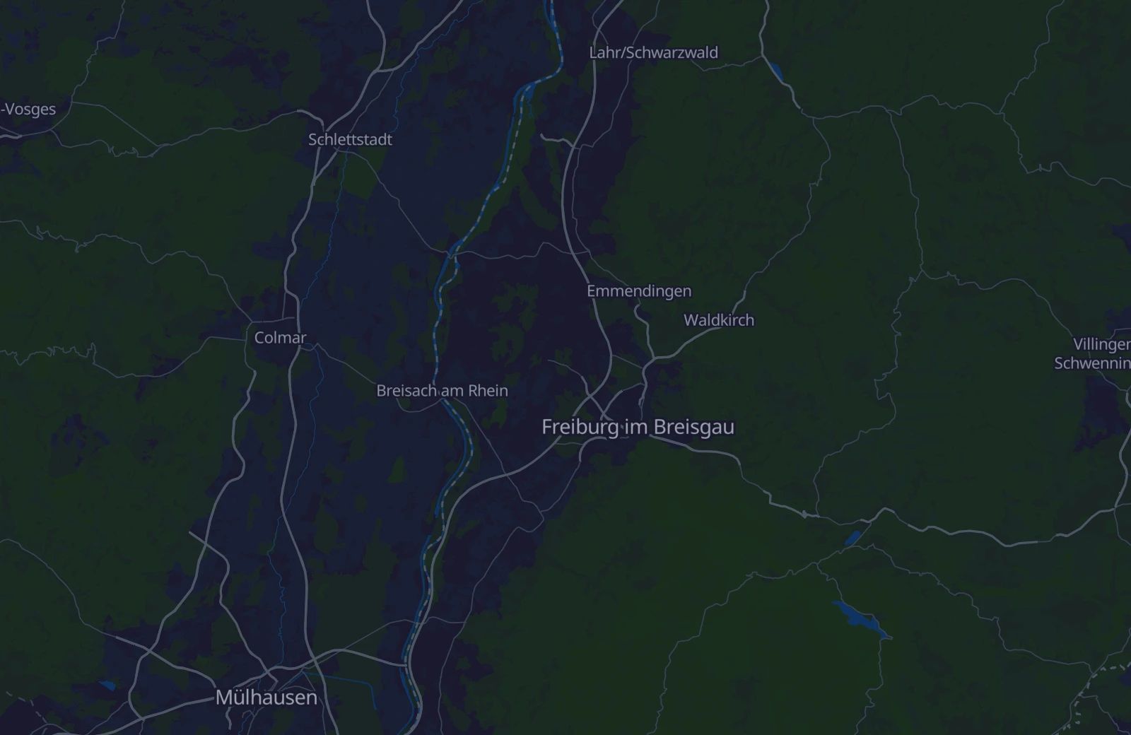 Karte: Umkreis von 22 km