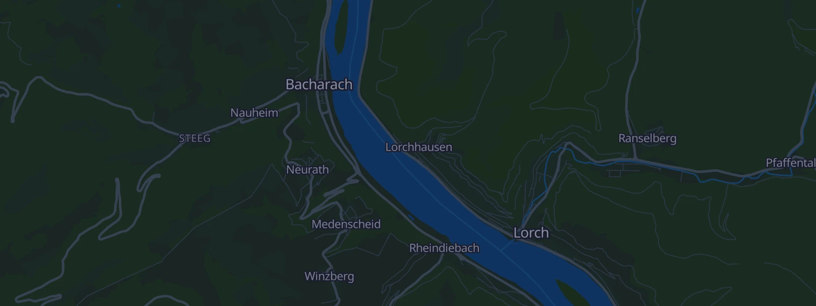 Karte von Lorch am Rhein Lorchhausen