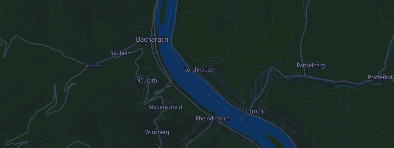 Karte von Lorch am Rhein Lorchhausen