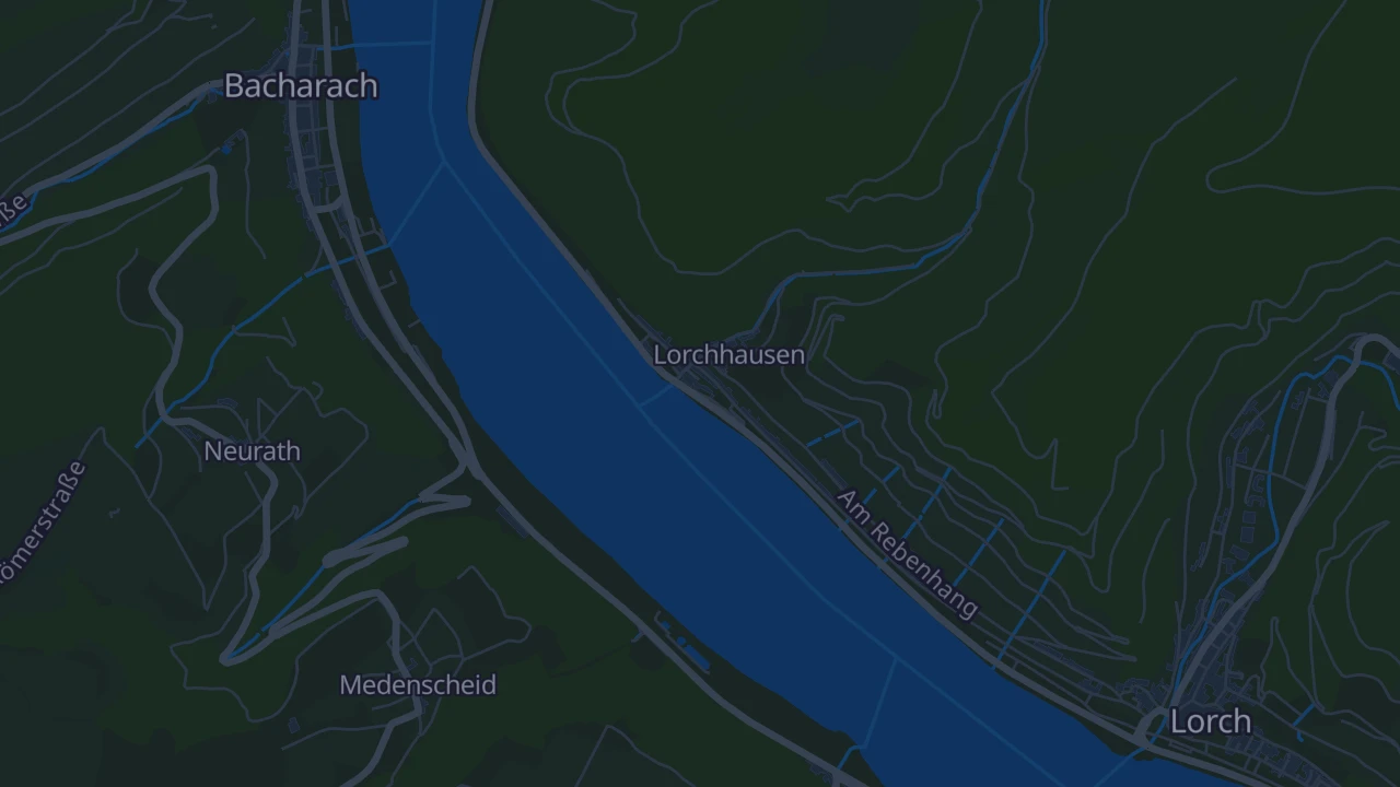 Karte von Lorch am Rhein Lorchhausen