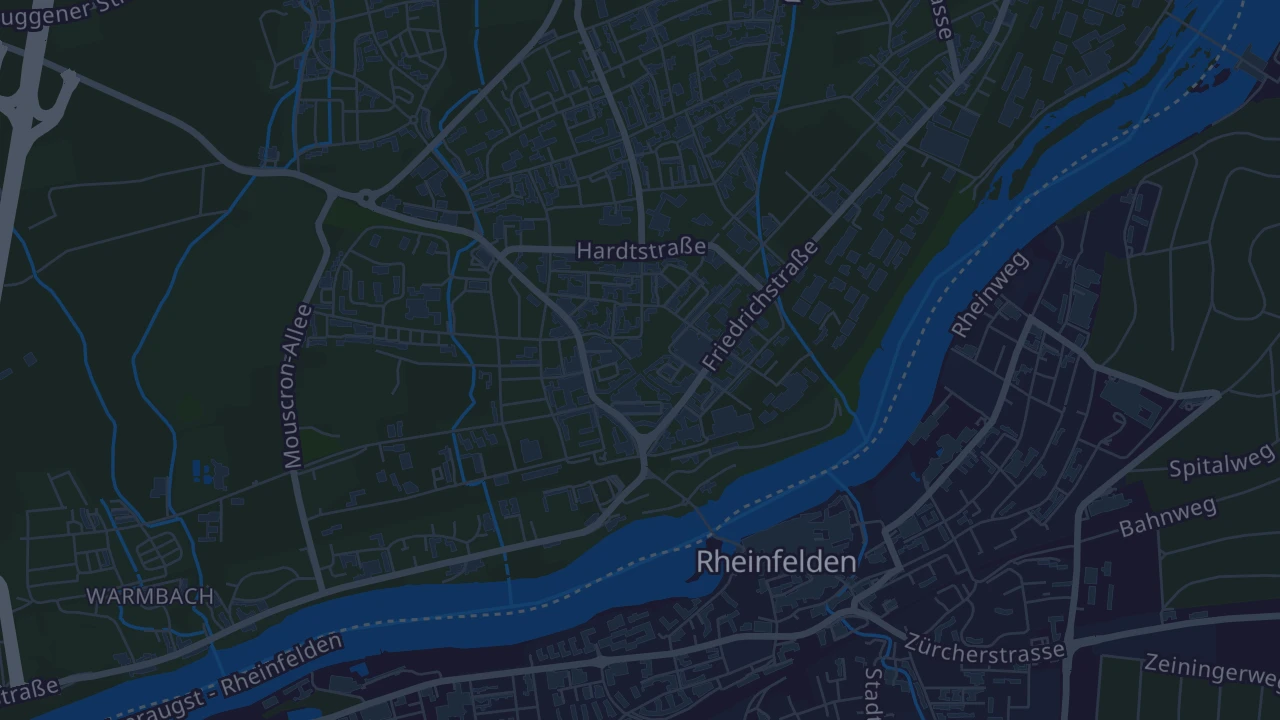 Karte von Rheinfelden (Baden)