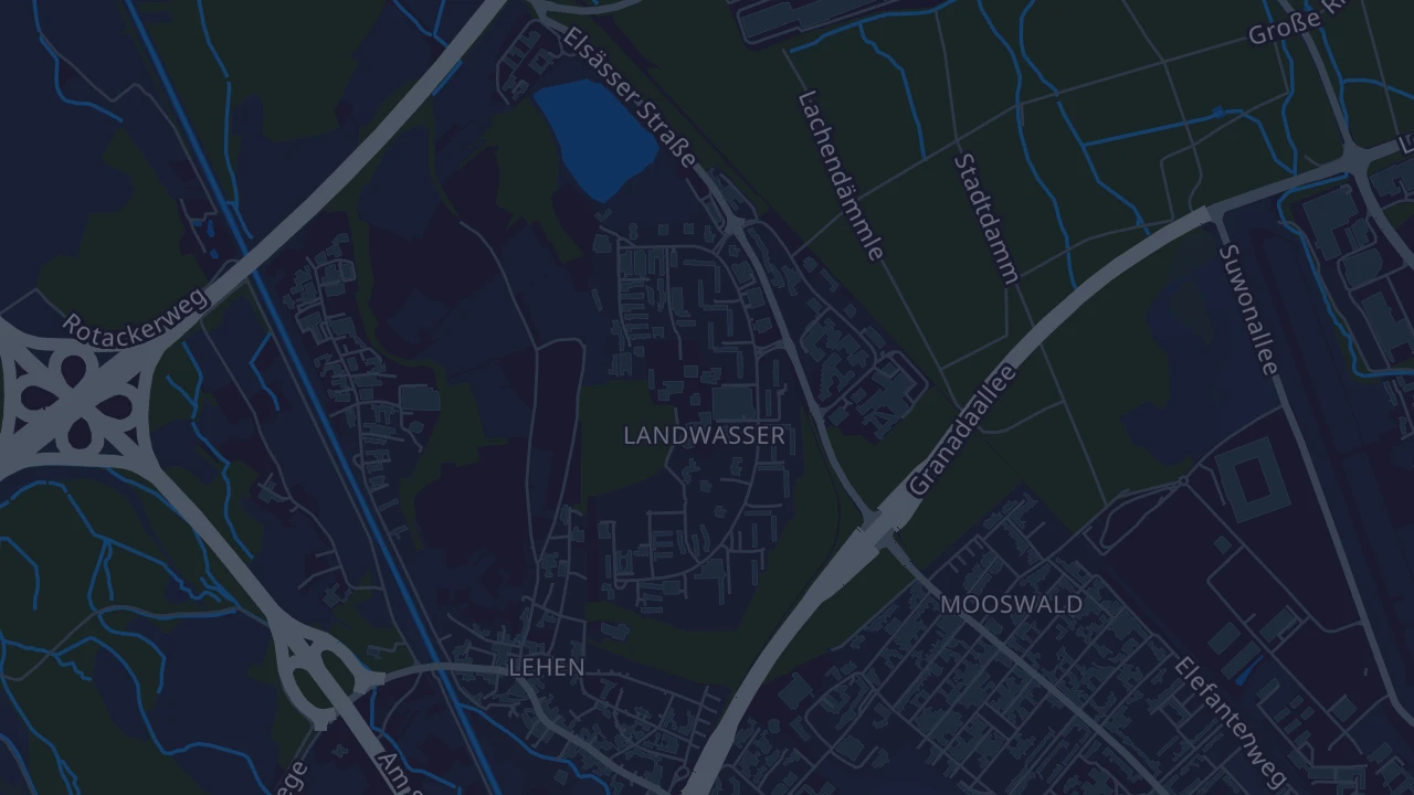 Karte von Freiburg im Breisgau