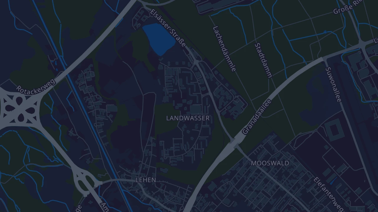 Karte von Freiburg im Breisgau