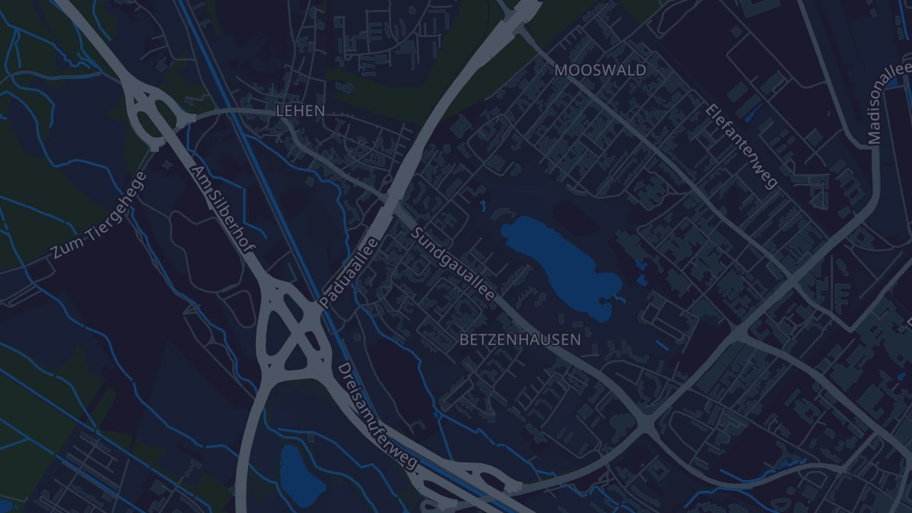 Karte von Freiburg im Breisgau