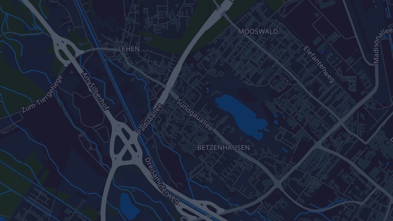 Karte von Freiburg im Breisgau