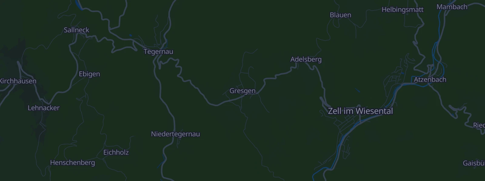 Karte von Zell im Wiesental