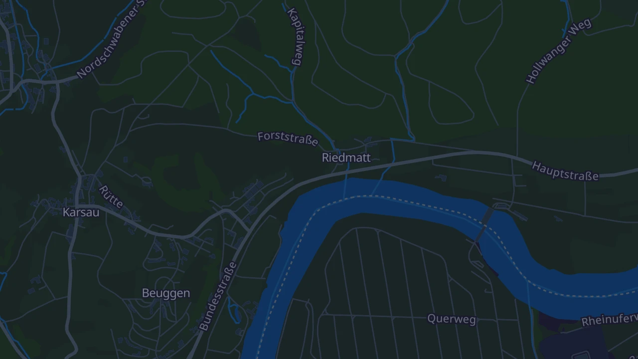 Karte von Rheinfelden (Baden)