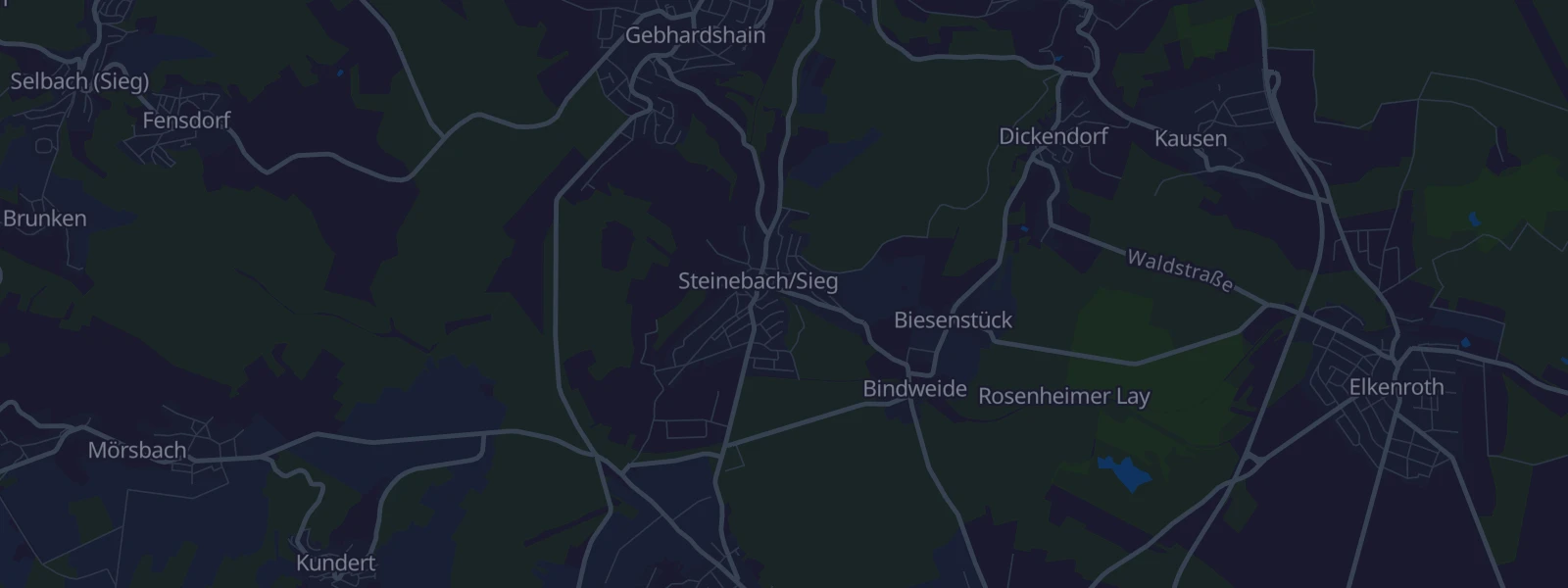 Karte von Steinebach/Sieg