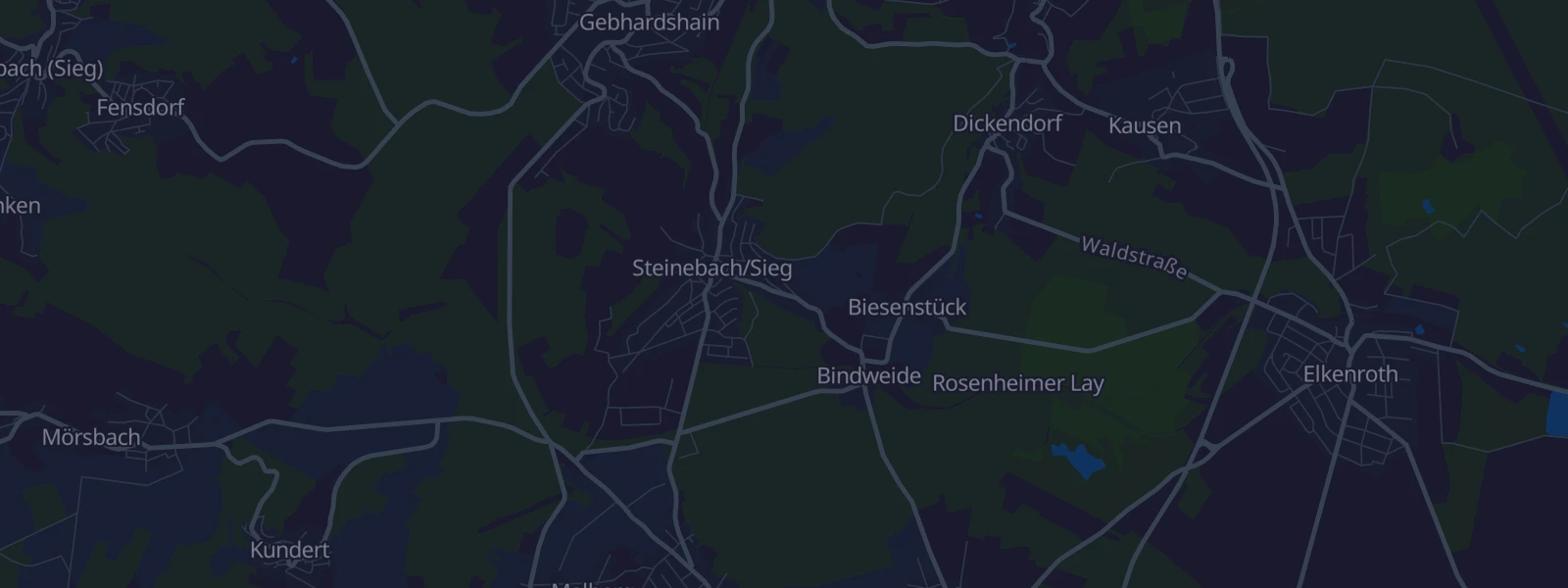 Karte von Steinebach/Sieg