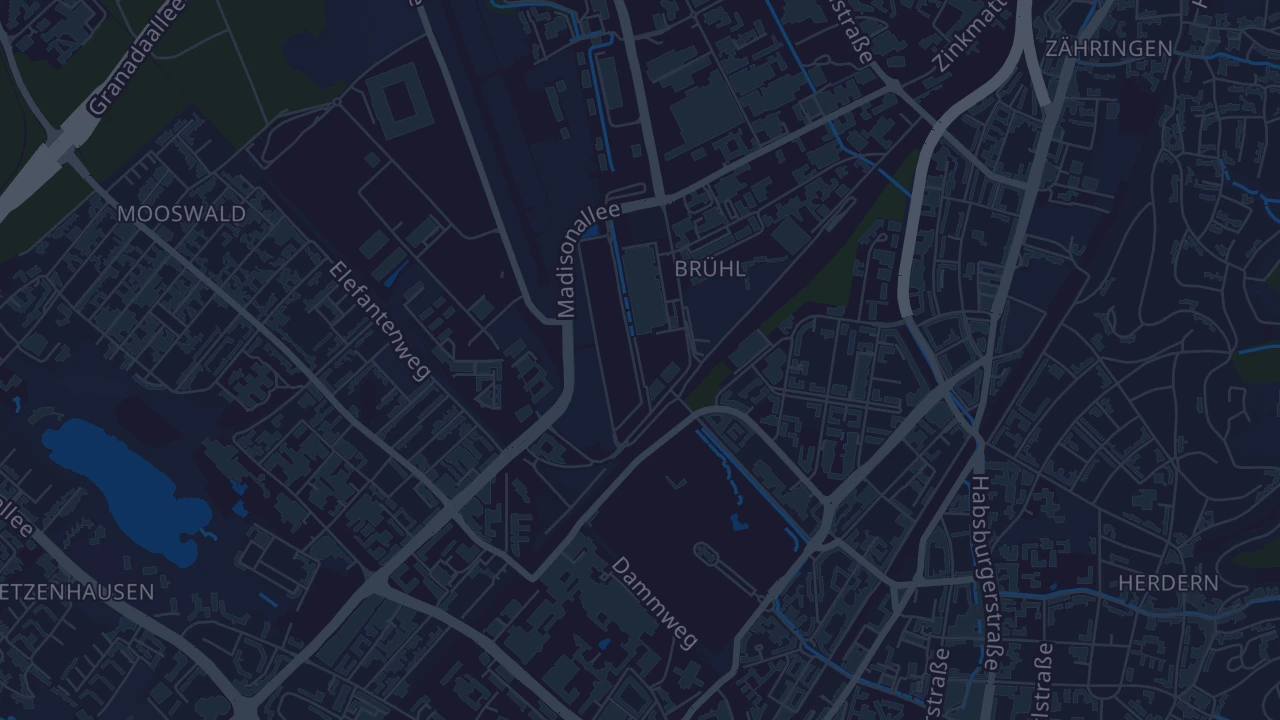 Karte von Freiburg im Breisgau