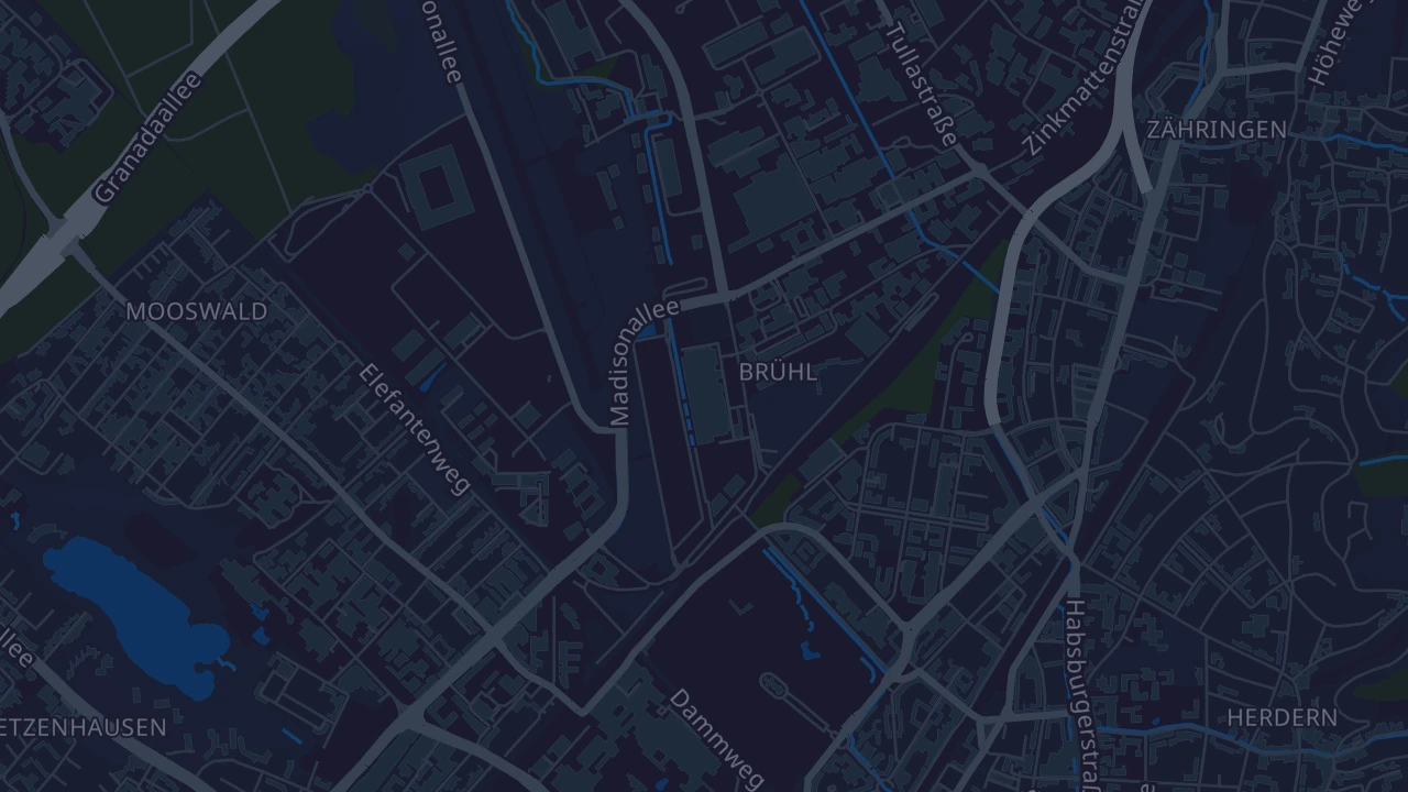 Karte von Freiburg im Breisgau