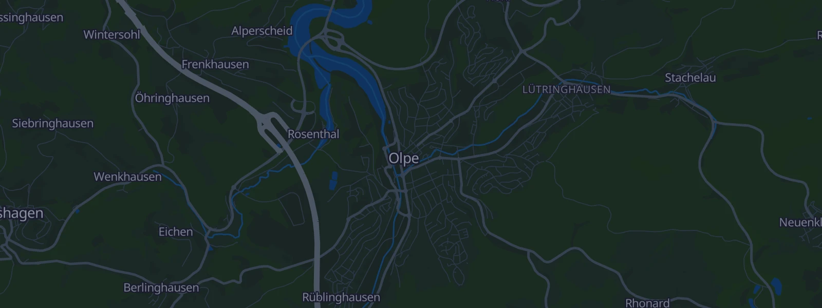 Karte von Olpe