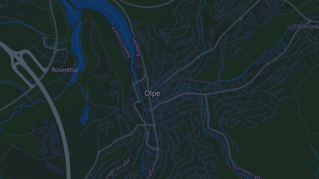 Karte von Olpe