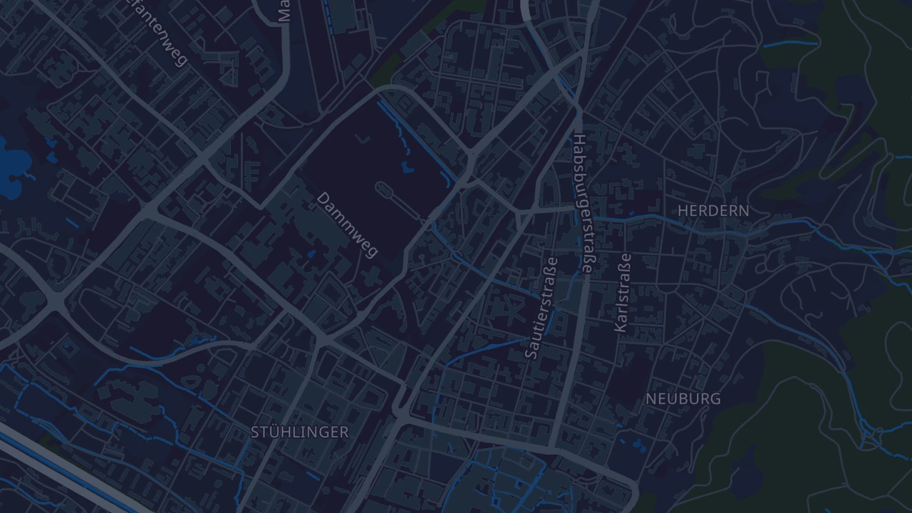 Karte von Freiburg im Breisgau