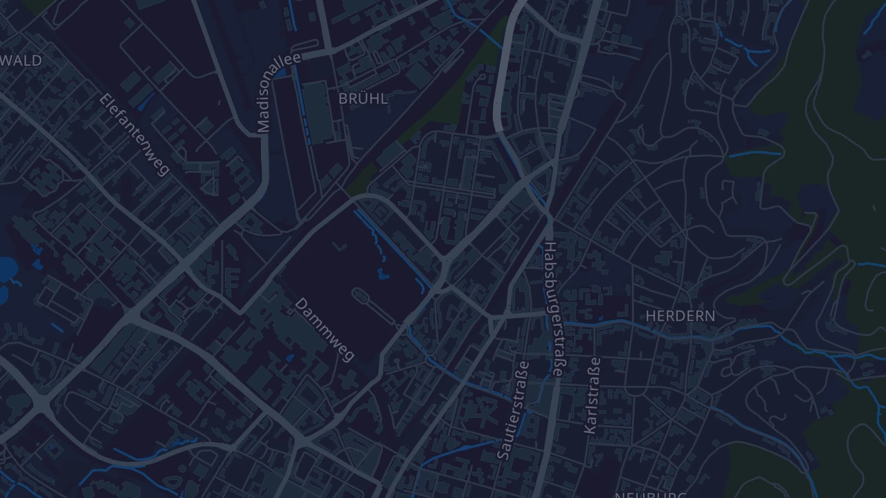 Karte von Freiburg im Breisgau
