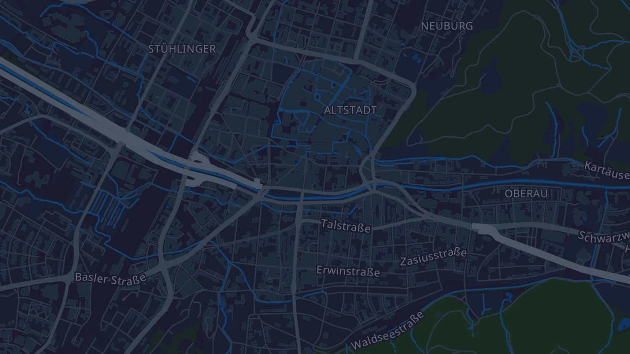 Karte von Freiburg im Breisgau