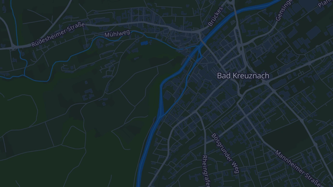 Karte von Bad Kreuznach
