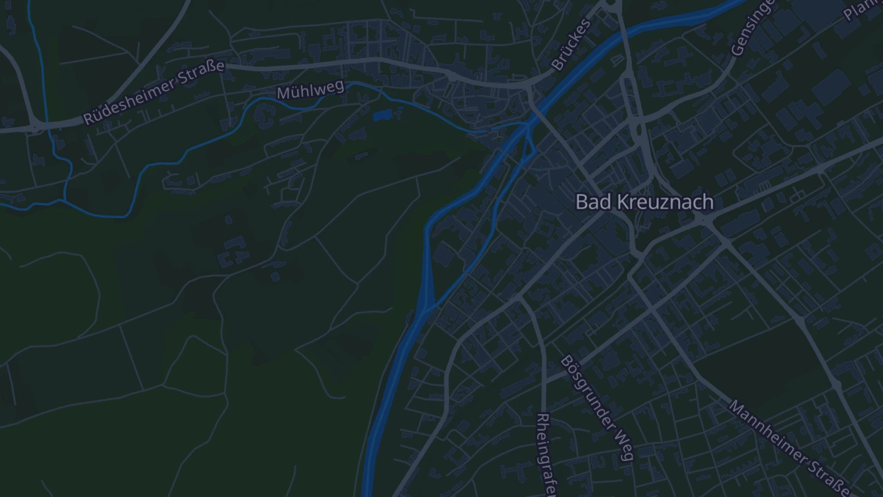 Karte von Bad Kreuznach