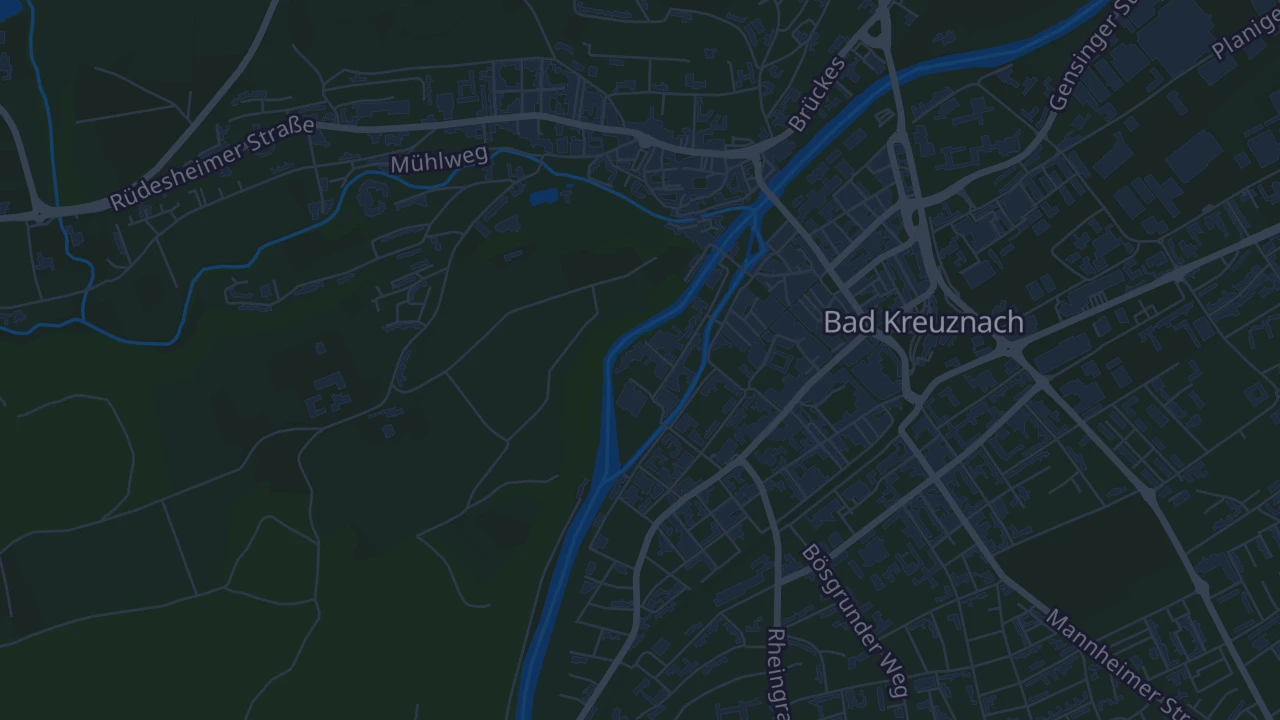 Karte von Bad Kreuznach