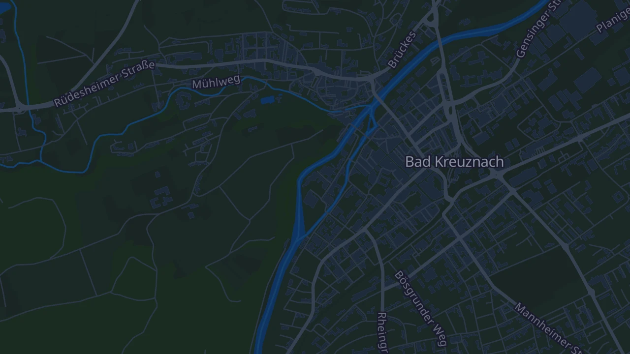 Karte von Bad Kreuznach